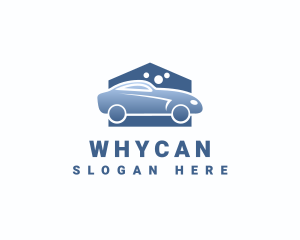 Sedan - Home Car Wash logo design