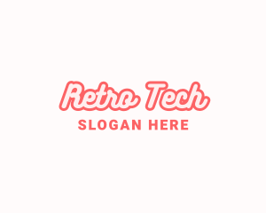 Retro Fashion Cursive logo design