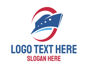 Blue And Red - Big Blue Ship logo design