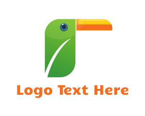 Aviary - Leaf Toucan Bird logo design