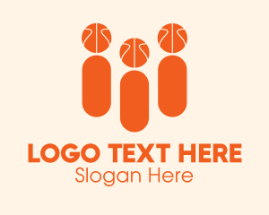 Sports Technology - Basketball Sports Fans logo design