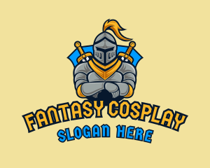 Cosplay - Knight Gaming Shield logo design