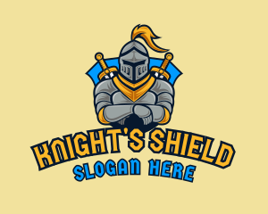 Knight - Knight Gaming Shield logo design