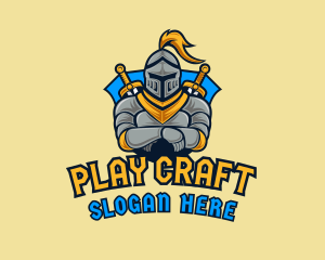 Game - Knight Gaming Shield logo design