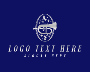 Cornet - Luxury Orchestra Trumpet logo design