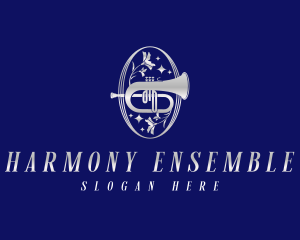 Orchestra - Luxury Orchestra Trumpet logo design