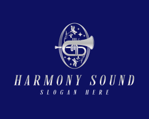 Luxury Orchestra Trumpet logo design