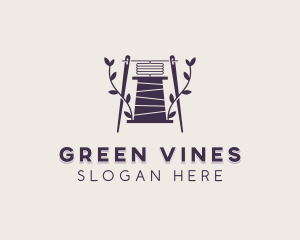 Vines - Needle Vines Yarn logo design