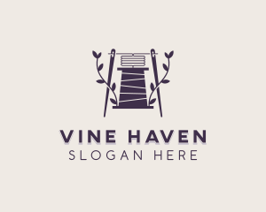 Needle Vines Yarn logo design