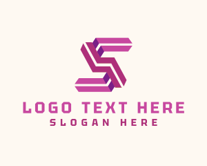 Letter S - Industrial Logistics Highway logo design