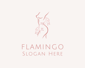 Woman Body Floral Logo