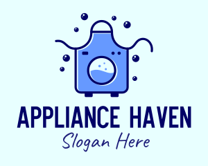 Apron Washing Machine logo design