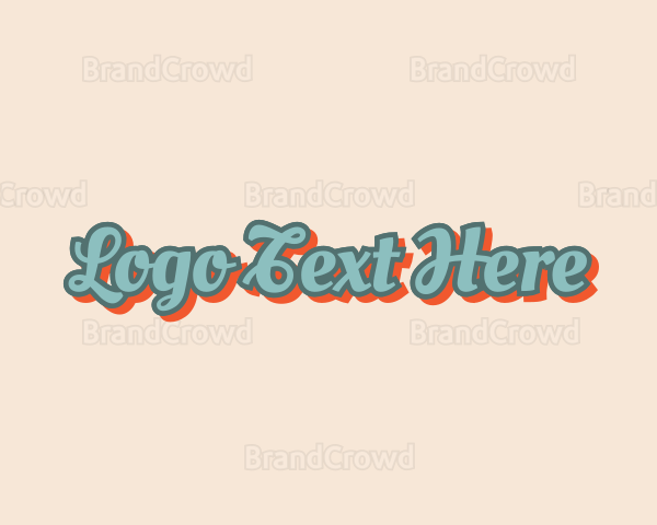 Retro Cursive Business Logo