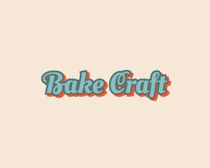 Retro Cursive Business logo design