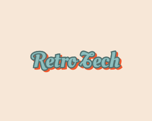 Retro Cursive Business logo design