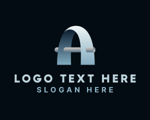 Letter A - Cyber Network Letter A logo design