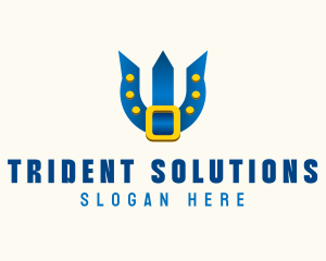 Trident - Trident Belt Letter W logo design