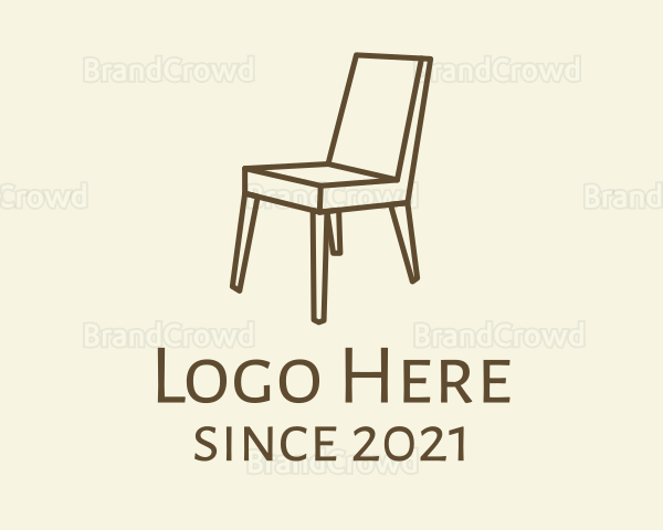 Brown Chair Furniture Logo