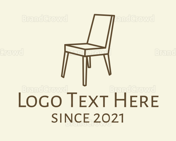 Brown Chair Furniture Logo