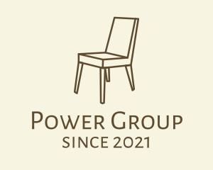 Home Impovement - Brown Chair Furniture logo design