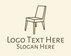 Brown Chair Furniture Logo