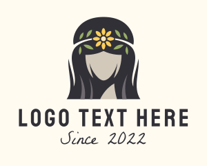 Teenager - Flower Cosmetics Makeup logo design