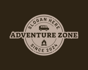 Campervan Travel Adventure logo design