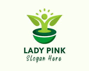 Human Leaf Sustainability Logo