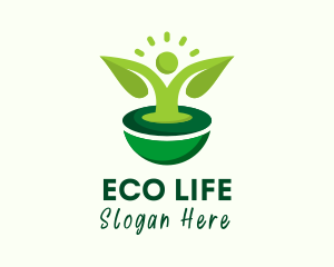 Sustainability - Human Leaf Sustainability logo design