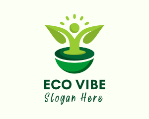 Sustainability - Human Leaf Sustainability logo design