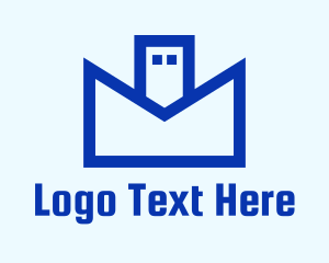 Messaging - Digital USB Mail logo design