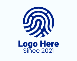 Thumbmark - Digital Fingerprint Tech logo design