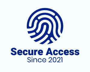 Passcode - Digital Fingerprint Tech logo design