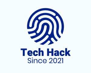 Digital Fingerprint Tech logo design