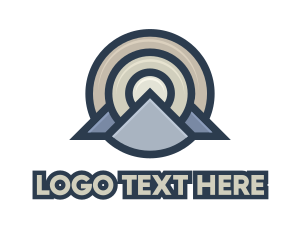Loop - Circle Target Mountain House logo design