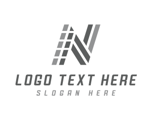 Stripe - Sports Brand Athletic Letter N logo design
