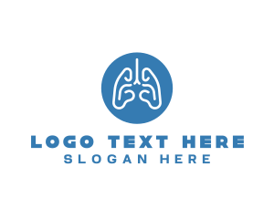 Lung - Body Respiratory Lungs logo design