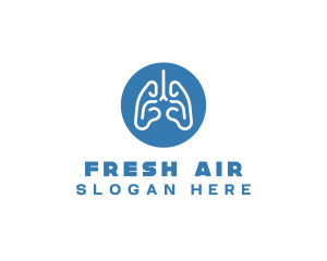 Body Respiratory Lungs logo design