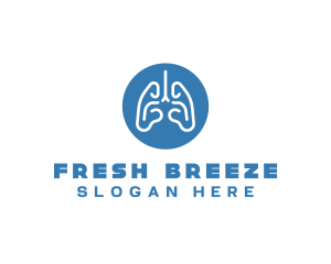 Body Respiratory Lungs logo design