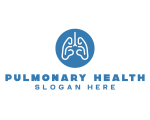 Pulmonary - Body Respiratory Lungs logo design