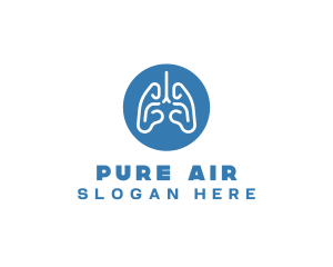 Oxygen - Body Respiratory Lungs logo design