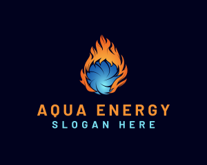 Cooling Heating Energy logo design