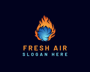 Cooling Heating Energy logo design