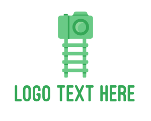 Vlogger - Green Kids Ladder Photography logo design