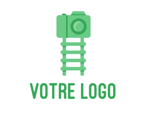 Vlogger - Green Kids Ladder Photography logo design