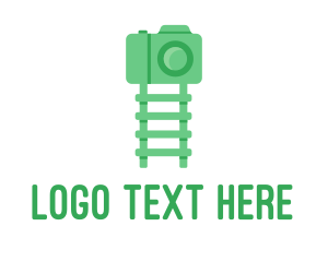 Green Camera - Green Kids Ladder Photography logo design