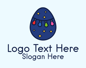 Christmas Light Egg Logo