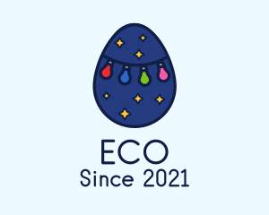 Holiday - Christmas Light Egg logo design
