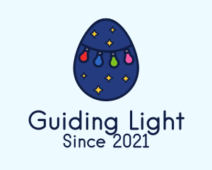 Christmas Light Egg logo design