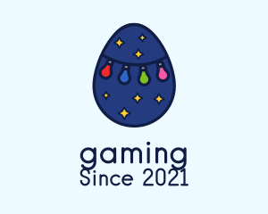 Anniversary - Christmas Light Egg logo design